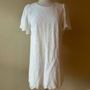 Loveriche White eyelet short sleeve dress. Good condition